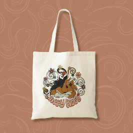 Hippy Piggy - Cute Guinea Gris Illustration Tygkasse