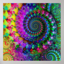 Hippy Rainbow Fractal Mönster