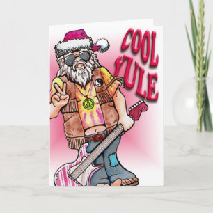 Hippy Santa Helgkort
