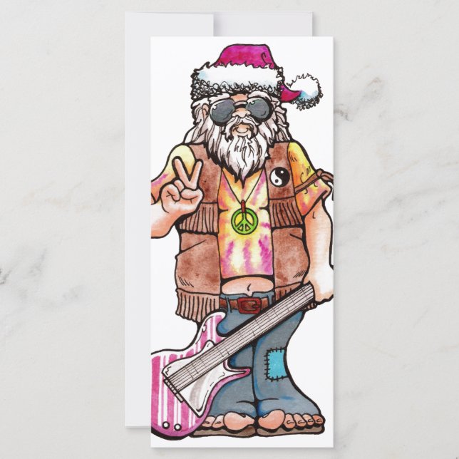 Hippy Santa säger "Coola Yule" (Framsida)