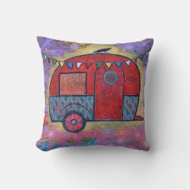 Hippy Teardropsläpcampare med korpsvart Kudde