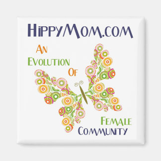 HippyMamma Square Magnet