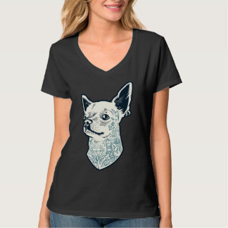 Hipser Chihuahua T Shirt
