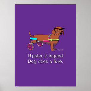 Hipster 2-Poster Hund Poster