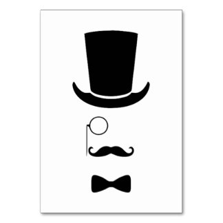 Hipster Ansikte Bord kort