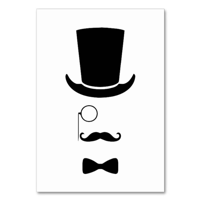 Hipster Ansikte Bord kort (Framsidan)