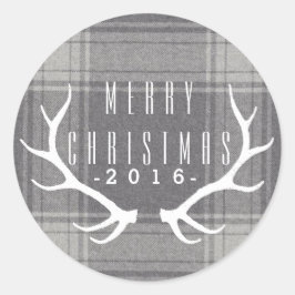 Hipster Antlers | Jul Runt Klistermärke