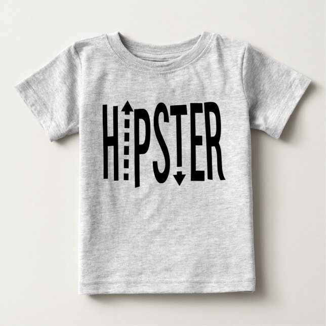 Hipster Arrow Typography T-shirt (Framsida)