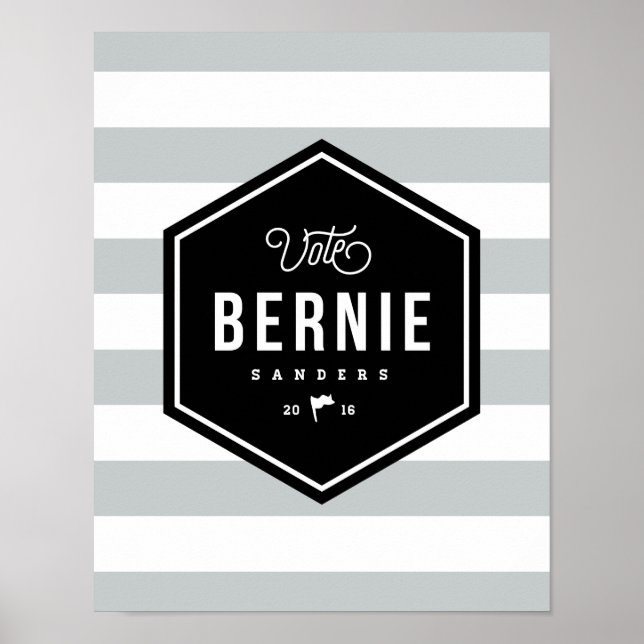 Hipster Bernie Poster (Framsidan)