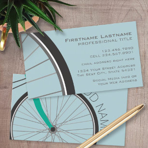 Hipster Bicycle Wheel med eget namn Visitkort