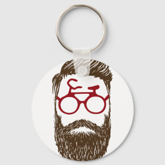 Hipster-biker Nyckelring