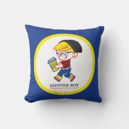 Hipster Boy - Parody illustration - Cushion Kudde