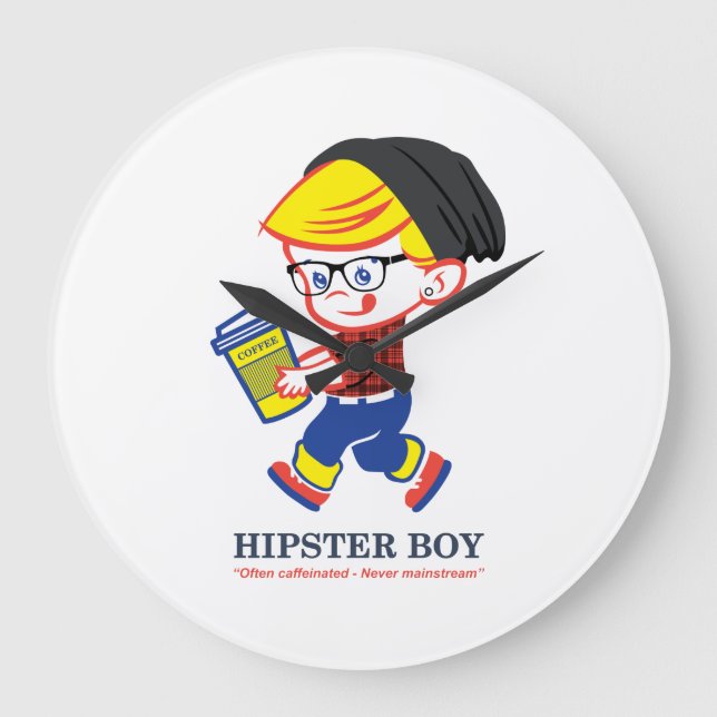 Hipster Boy - Parody illustration Stor Klocka (Framsida)