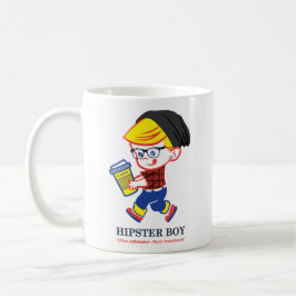 Hipster Boy - Parody illustration T-Shirt Kaffemugg