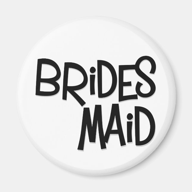 Hipster Bridesmaid Magnet (Framsidan)