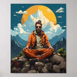 Hipster Buddha Poster i naturen