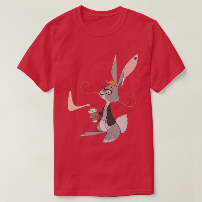 Hipster Bunny T Shirt (Design framsida)