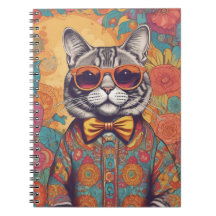 Hipster Cat Spiral fotopatbok - bärbar dator