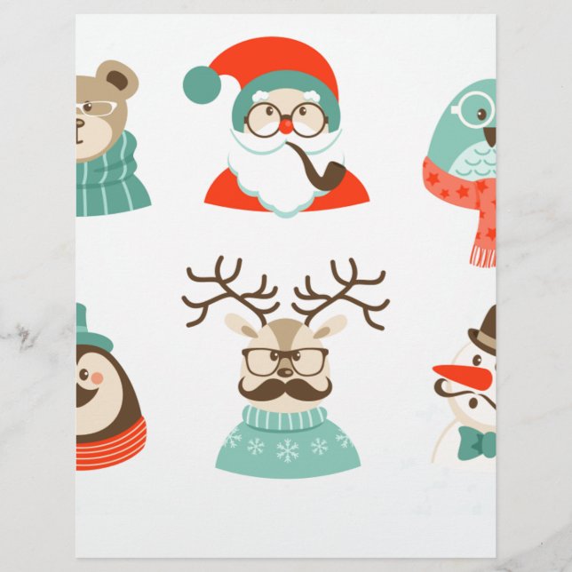 hipster christmas Santa (Framsida)