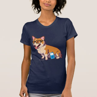 Hipster Corgi T-Shirt (utan text)