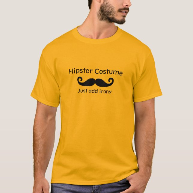 Hipster Costume T Shirt (Framsida)