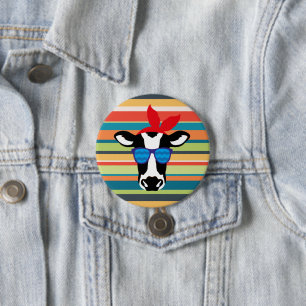 Hipster Cow på Rand Knapp