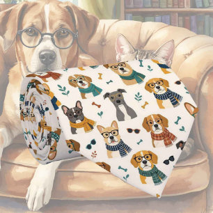 Hipster Falsksilke Stylish Dogs Gentlemans Slips