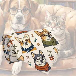 Hipster Falsksilke Stylish Dogs Gentlemans Slips