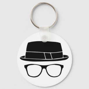 Hipster Fedora Nyckelring