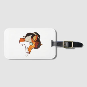 Hipster Fox Bagagebricka