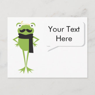 Hipster Frog Vykort