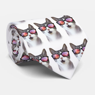 Hipster Galaxy Space Kat Tie Slips