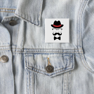 Hipster gentleman Inslag Knapp