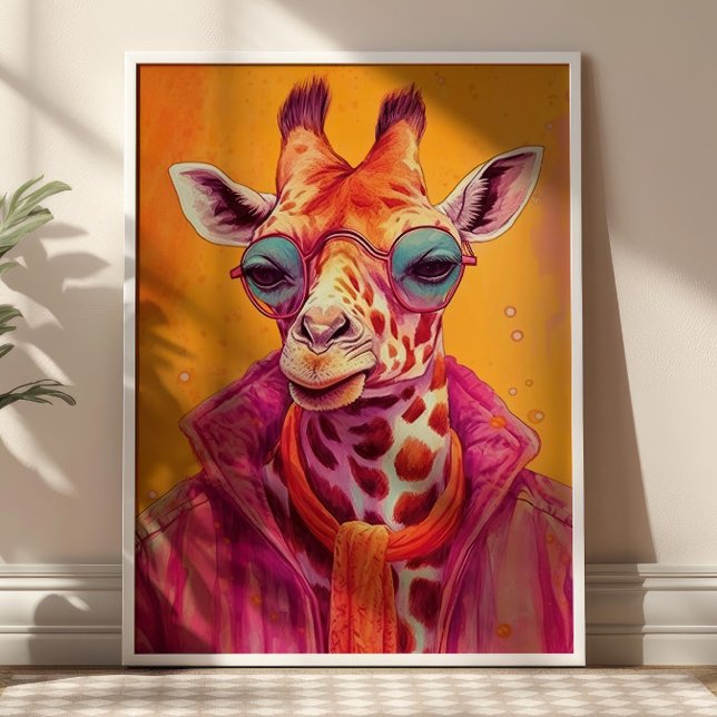 Hipster Giraffe Poster (Skapare uppladdad)
