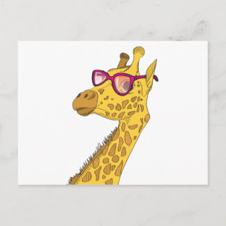 Hipster Giraffen Vykort