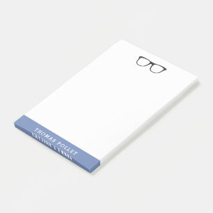 Hipster Glass Personlig Anteckningsblock efter det Post-it Block