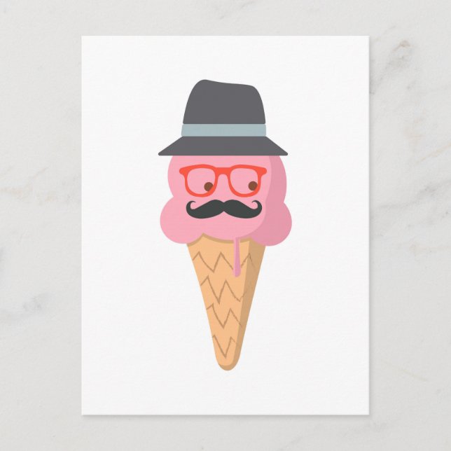 Hipster glass vykort (Framsida)