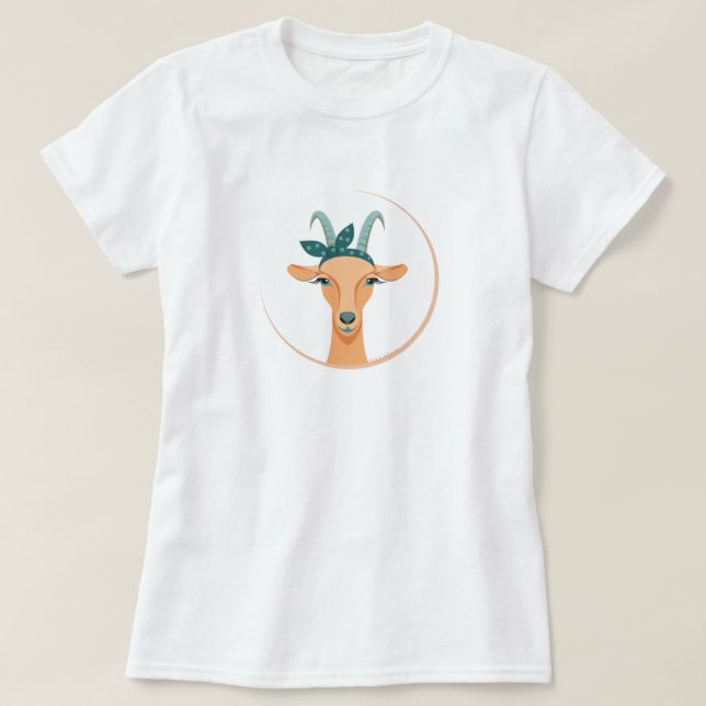 Hipster Goat | av totaltGoatally™ Tee Shirt (Design framsida)