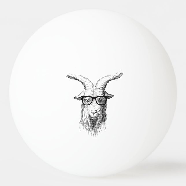 Hipster Goat Pingisboll (Framsidan)