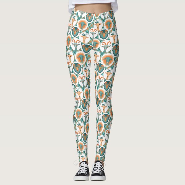 Hipster Goats | av totaltGoatally™ Leggings (Framsida)