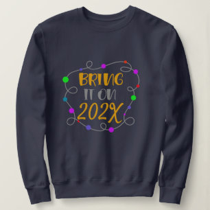 Hipster Gott nytt år Sweatshirt - Anpassningsbar Å T Shirt