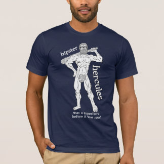 Hipster Hercules (för mörka skjortor) Tee Shirt