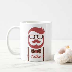 Hipster Herr Mustasch och Flitig Mugg