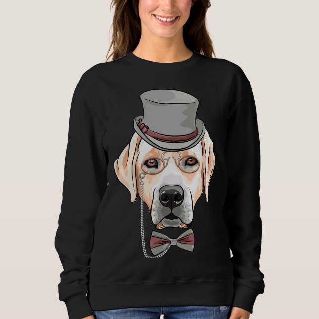 Hipster Hund Labrador Retriever T Shirt (Framsida)