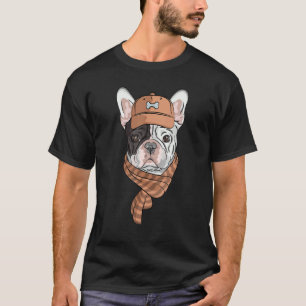 Hipster Hund Wearing Scarf Goofy Geek Hund 1 T Shirt