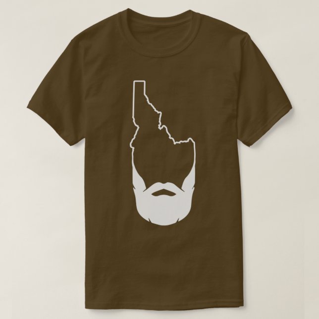 Hipster Idaho Beard Boise Idaho FamousPotato TShir T Shirt (Design framsida)