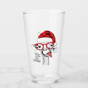 Hipster jul Giraffe HELGDAGAR Glaskopp
