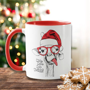 Hipster jul Giraffe HELGDAGAR Mugg