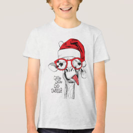 Hipster jul Giraffe | HELGDAGAR T Shirt