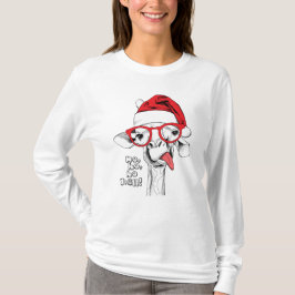 Hipster jul Giraffe | HELGDAGAR T Shirt